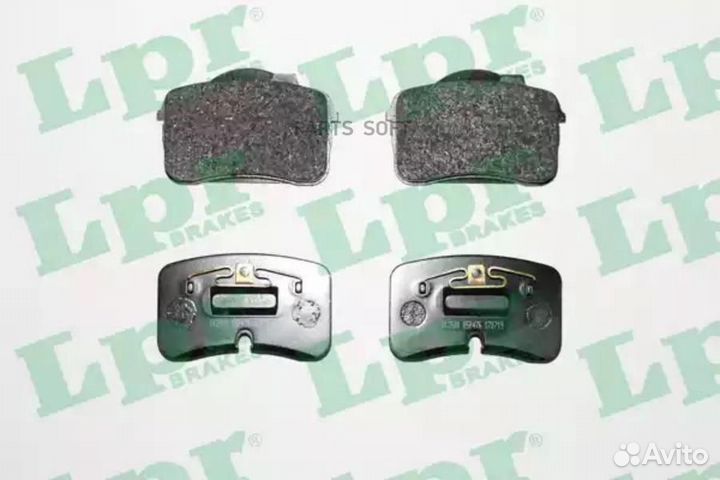 LPR 05P476 Колодки тормозные audi 100/200/V8 83-94