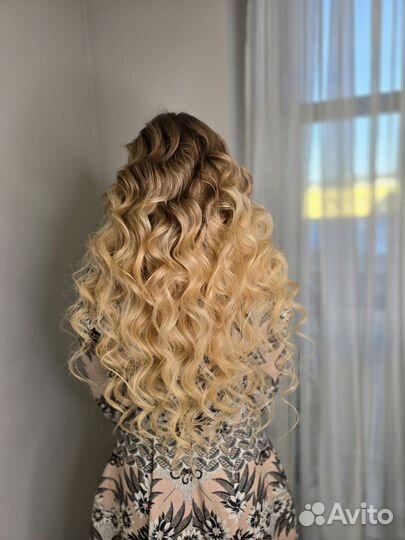 Укладка локоны