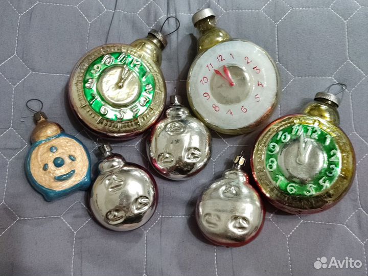 Елочные игрушки СССР. Часы