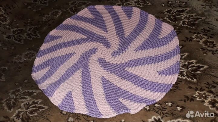 Коврики вязаные напольные