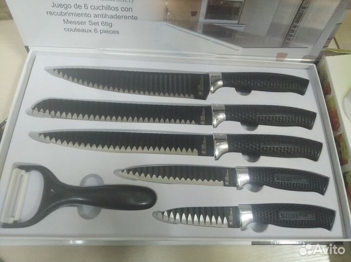 Ножи, набор 6 предметов в подарочной коробке