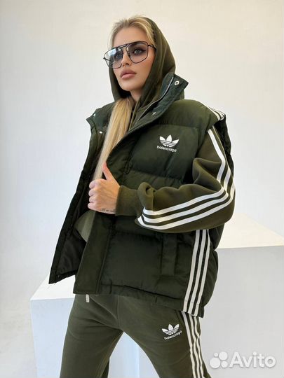 Флисовый костюм тройка Balenciaga (хит 2024)