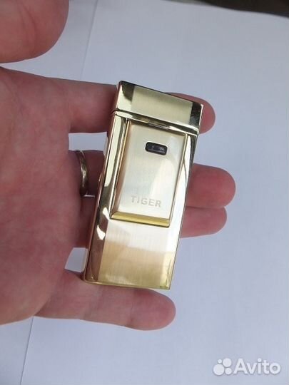USB зажигалка Tiger золото