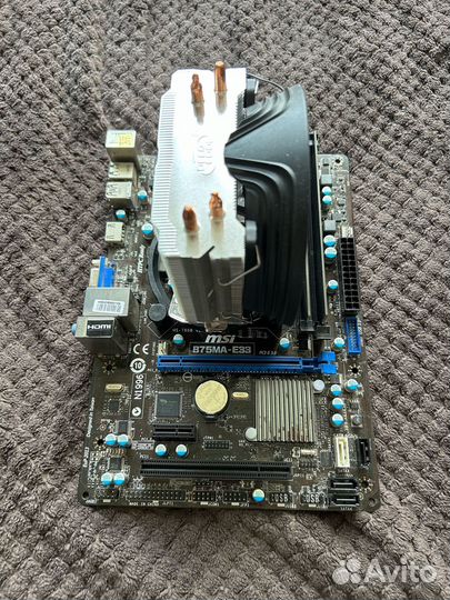 Комплект i5 3340 + 8gb + msi b75ma + кулер