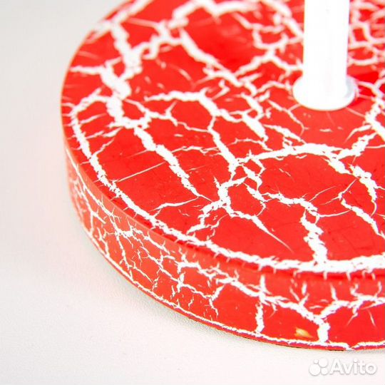 Настольная лампа 'Земфира' Е27 40Вт красный 24х24х