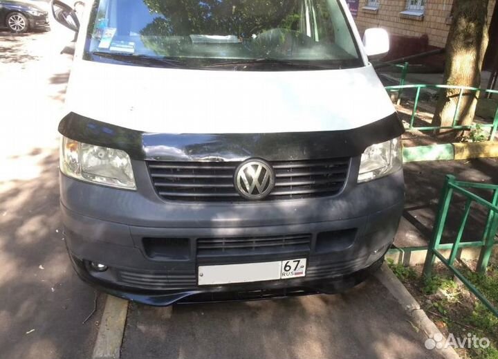 Накладка на передний бампер CSR Volkswagen T5 доре