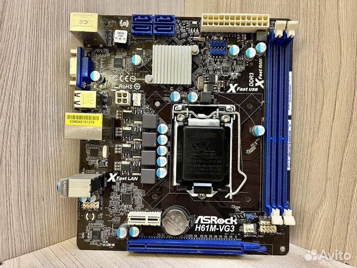 Материнская плата 1155 ASRock H61M-VG3