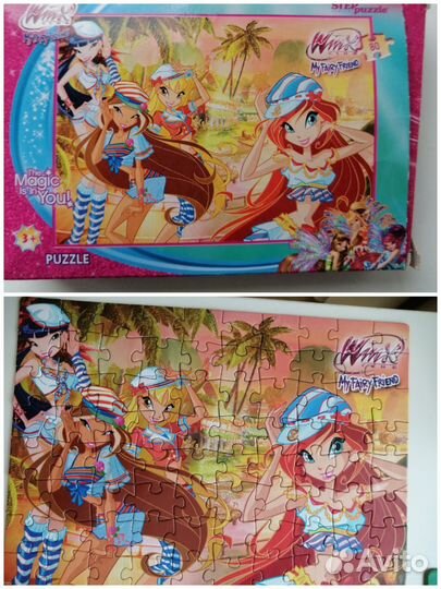 Пазлы девочке, 5 шт