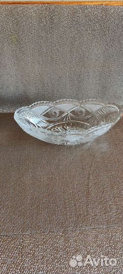 Хрусталь- салатница, ваза для фруктов