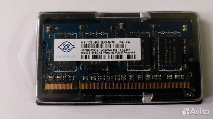 Память so-dimm ddr ddr2 512MB 1GB