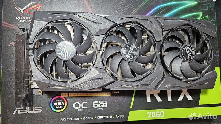 Видеокарта asus Rog strix 2060