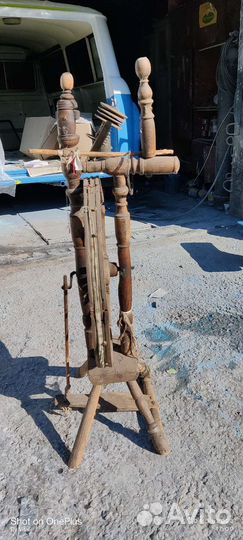 Прялка деревянная старинная
