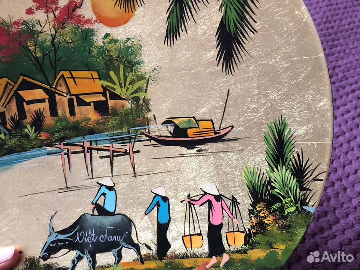 Настенная тарелка декоративная