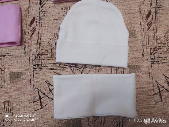 Комплект шапка, снуд