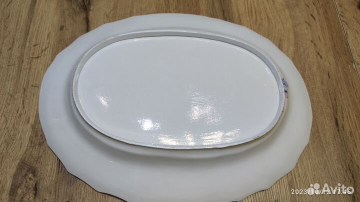 Блюдо Вильгельм фарфор Германия крм антиквариат
