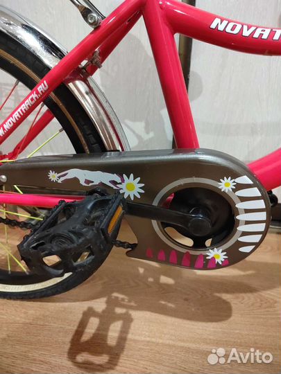 Детский велосипед для девочки Novatrack Bagira 20