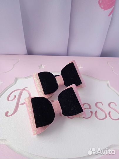 Бантики из эко-кожи