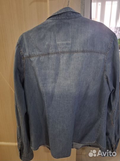 Джинсовая рубашка женская
