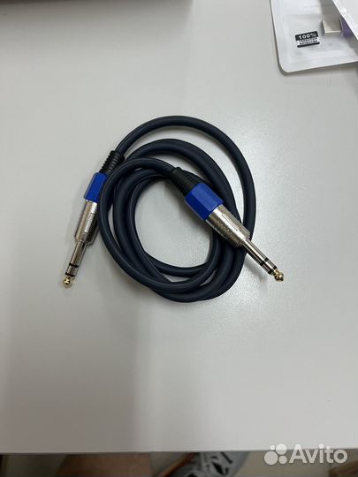 Кабель Jack 6.3 - jack 6.3 стерео 1.5 м Alpha plus