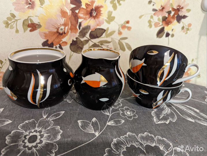 Сервиз чайный Рыбки Дулево СССР