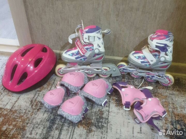 Роликовые коньки детские раздвижные