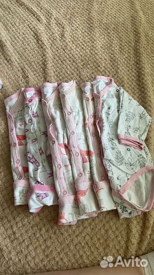Вещи на девочку 0-6мес