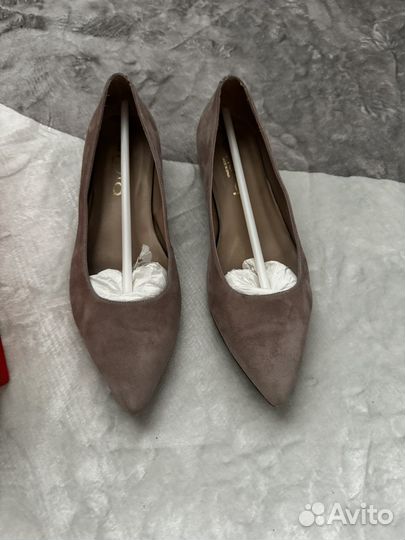 Балетки натуральная замша