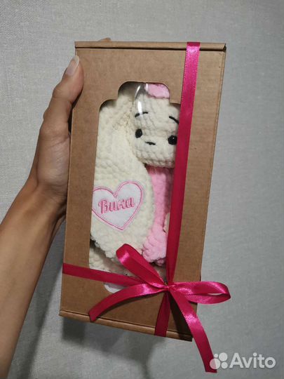 Зайка-балерина с именной нашивкой