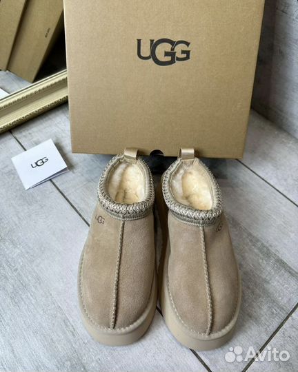 Ugg Tasman Slipper Tazz Platform Chestnut бежевые