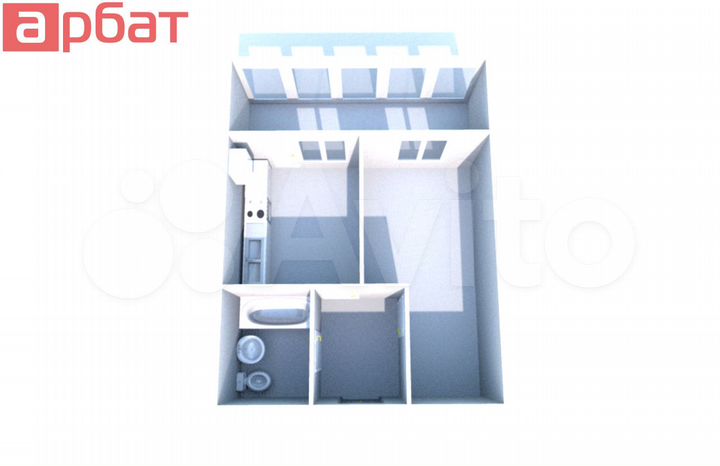 1-к. квартира, 36,9 м², 4/8 эт.