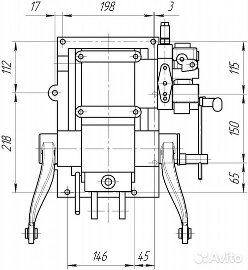 Гидробак (Гидравлический бак) в сборе Уралец (без