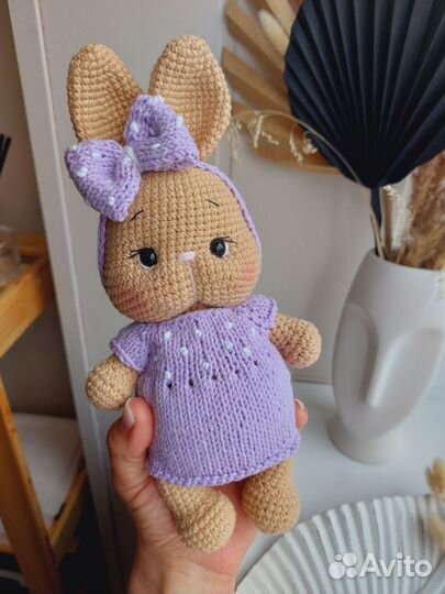 Вязаный зайка