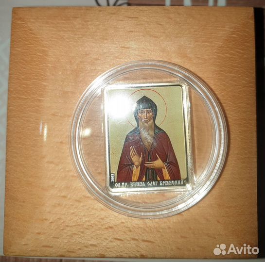 5 долларов 2011 г. О-ва Кука Св.Князь Олег Серебро