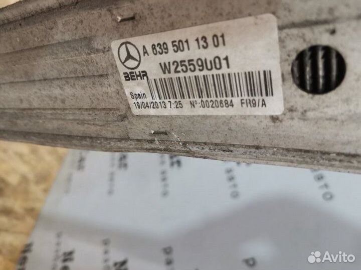 Интеркулер Mercedes Vito 639 рест OM651 2013