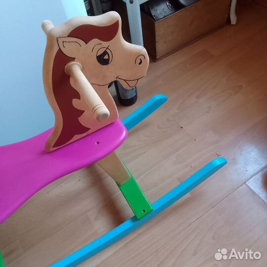 Лошадка -качалка деревянная