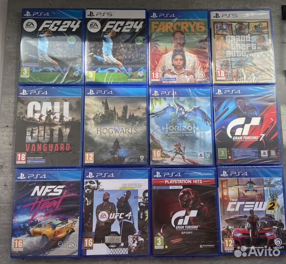 Игры ps4, ps5 (новые, запечатанные)