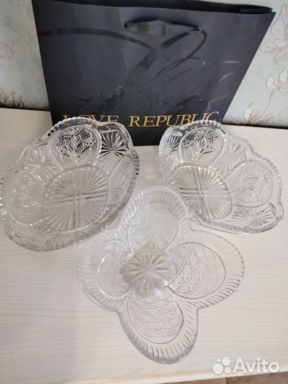 Салатник хрустальный