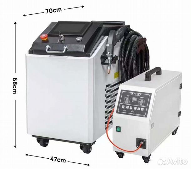 Аппарат лазерной сварки, чистки резка 4в1