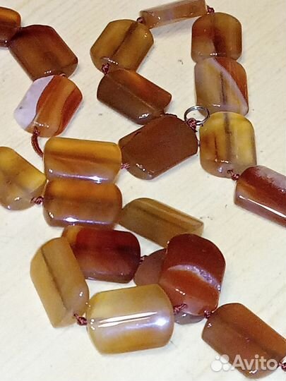 Бусы натуральный янтарь