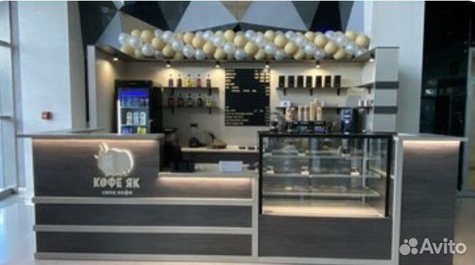 Барные стойки кофе с собой, Торговый остров в ТЦ