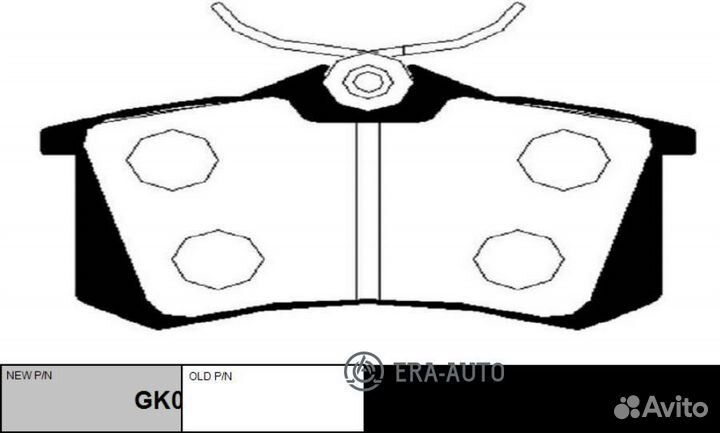 CTR GK0984 Колодки торм. (старый арт. ckss-10)
