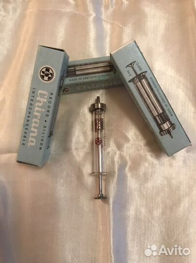 Шприцы СССР стеклянные, стерилизатор