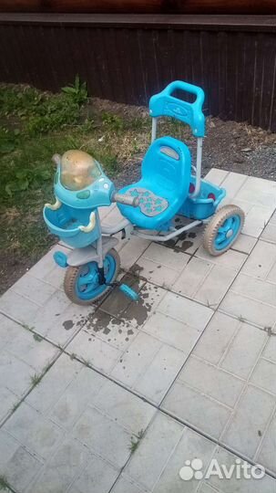 Детский трехколесный велосипед бу