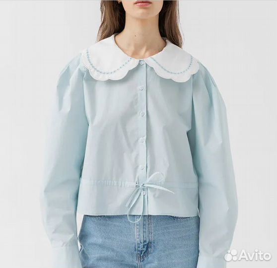 Блузка с воротником Lime