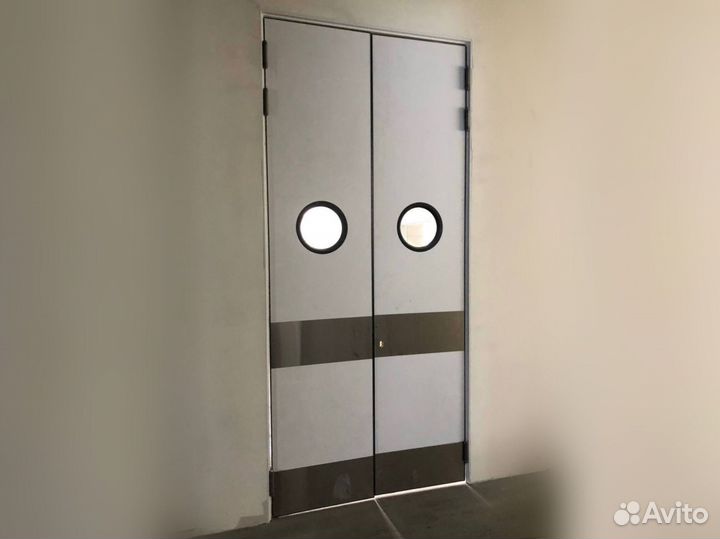 Маятниковые двери одинарные и двойные