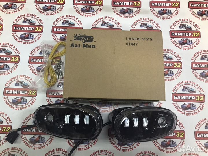 Диодные птф SAL-MAN Шевроле Ланос ближний дальний