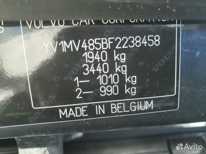 Вольво V40-3 2015 1,6Т По запчастям. 37 т/км Из Яп