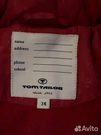 Комбинезон TOM tailor на девочку, рост 74