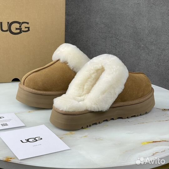 Ugg Slippers Scuffette Platform Chestnut тапки