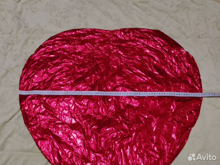 Шарик фольгированный красное сердце бу